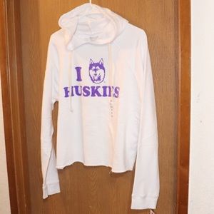 UW Huskies cropped hoodie